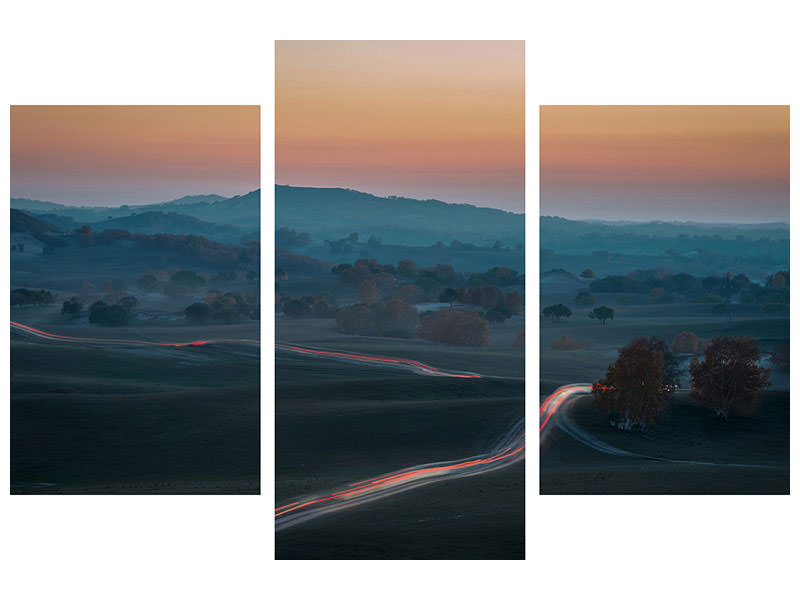 modern-3-piece-canvas-print-prairie-dusk