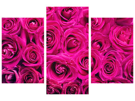 modern-3-piece-canvas-print-rose-petals-in-pink