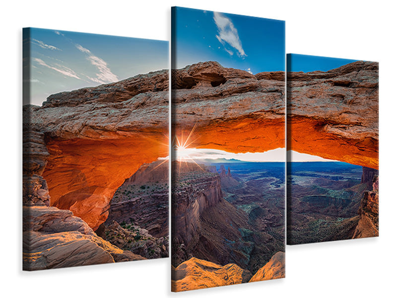 modern-3-piece-canvas-print-sunrise-at-mesa-arch