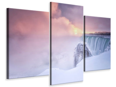 modern-3-piece-canvas-print-sunrise-at-niagara-falls