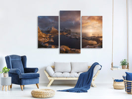 modern-3-piece-canvas-print-sunrise-over-reine