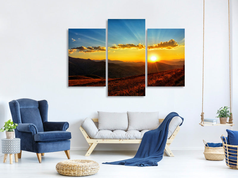 modern-3-piece-canvas-print-sunset-in-the-world-of-mountains