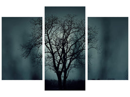 modern-3-piece-canvas-print-the-tree-in-darkness