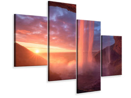 modern-4-piece-canvas-print-a-wall-of-flames
