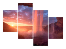 modern-4-piece-canvas-print-a-wall-of-flames