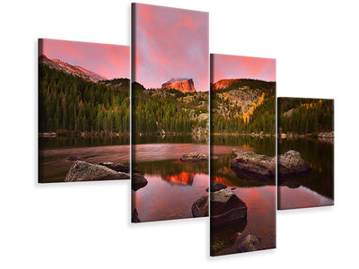 modern-4-piece-canvas-print-bear-lake-sunrise