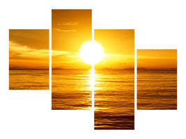 modern-4-piece-canvas-print-fantastic-sunset