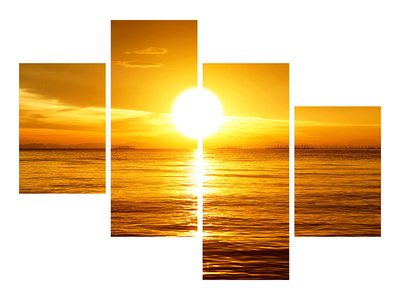 modern-4-piece-canvas-print-fantastic-sunset