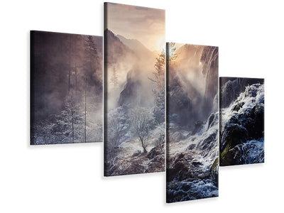 modern-4-piece-canvas-print-jiuzhaigou-china