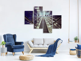 modern-4-piece-canvas-print-modern-escalators