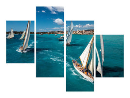 modern-4-piece-canvas-print-race-start