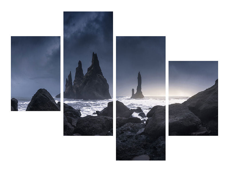 modern-4-piece-canvas-print-reynisdrangar