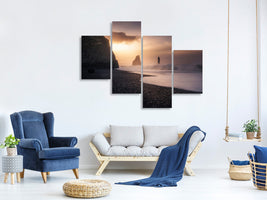 modern-4-piece-canvas-print-reynisfjara-sunrise