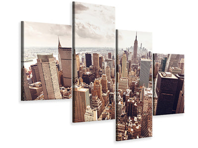 modern-4-piece-canvas-print-skyline-over-the-roofs-of-manhattan