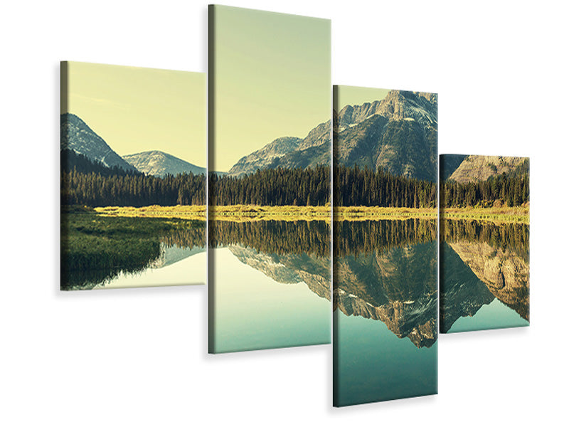 modern-4-piece-canvas-print-the-lake