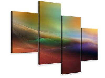 modern-4-piece-canvas-print-watercolor-lines