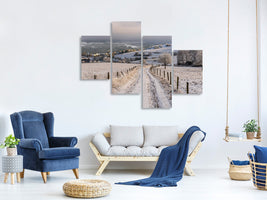 modern-4-piece-canvas-print-winter-wonderland