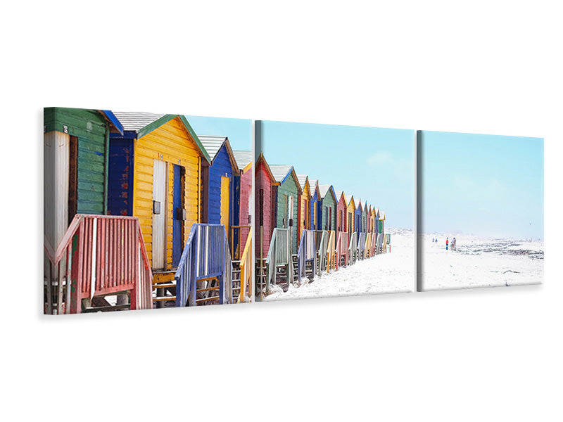 panoramic-3-piece-canvas-print-colorful-beach-houses
