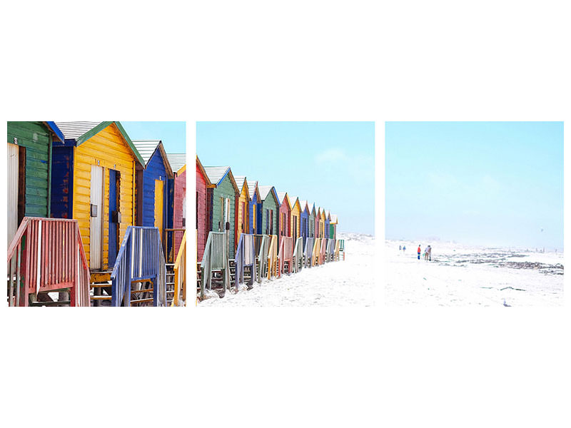panoramic-3-piece-canvas-print-colorful-beach-houses