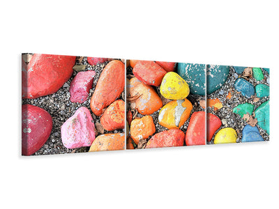 panoramic-3-piece-canvas-print-colorful-stones