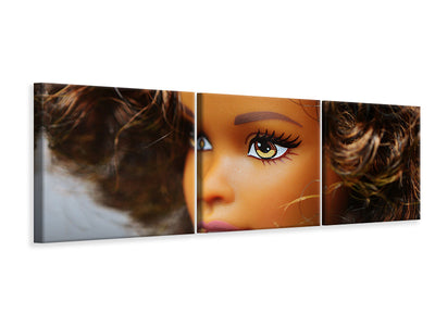 panoramic-3-piece-canvas-print-doll-face