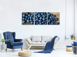 panoramic-3-piece-canvas-print-fresh-blueberries