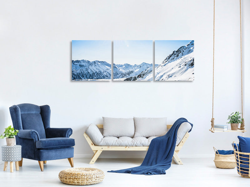 panoramic-3-piece-canvas-print-mountain-panorama-in-snow