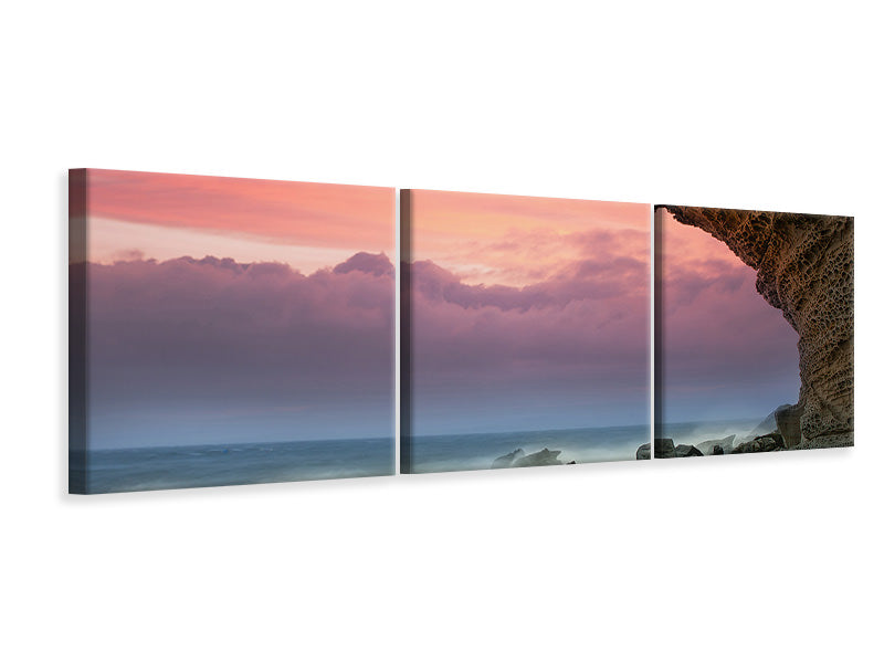 panoramic-3-piece-canvas-print-natural-beauty-sea