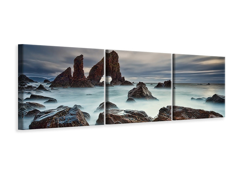 panoramic-3-piece-canvas-print-sea-arch-at-crohy-head