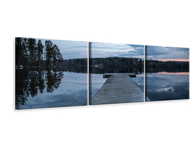 panoramic-3-piece-canvas-print-to-the-other-shore