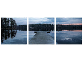 panoramic-3-piece-canvas-print-to-the-other-shore
