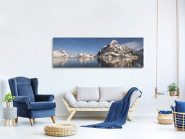 panoramic-canvas-print-reflections-at-the-mountains