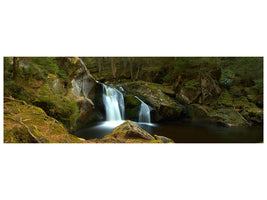 panoramic-canvas-print-small-waterfall-in-the-forest